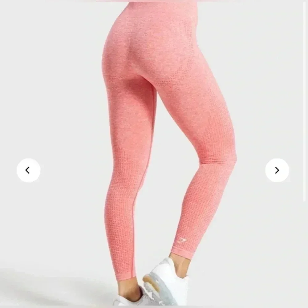 Gymshark Coral Vital Seamless Leggings - Size Medium - Picture 9 of 9